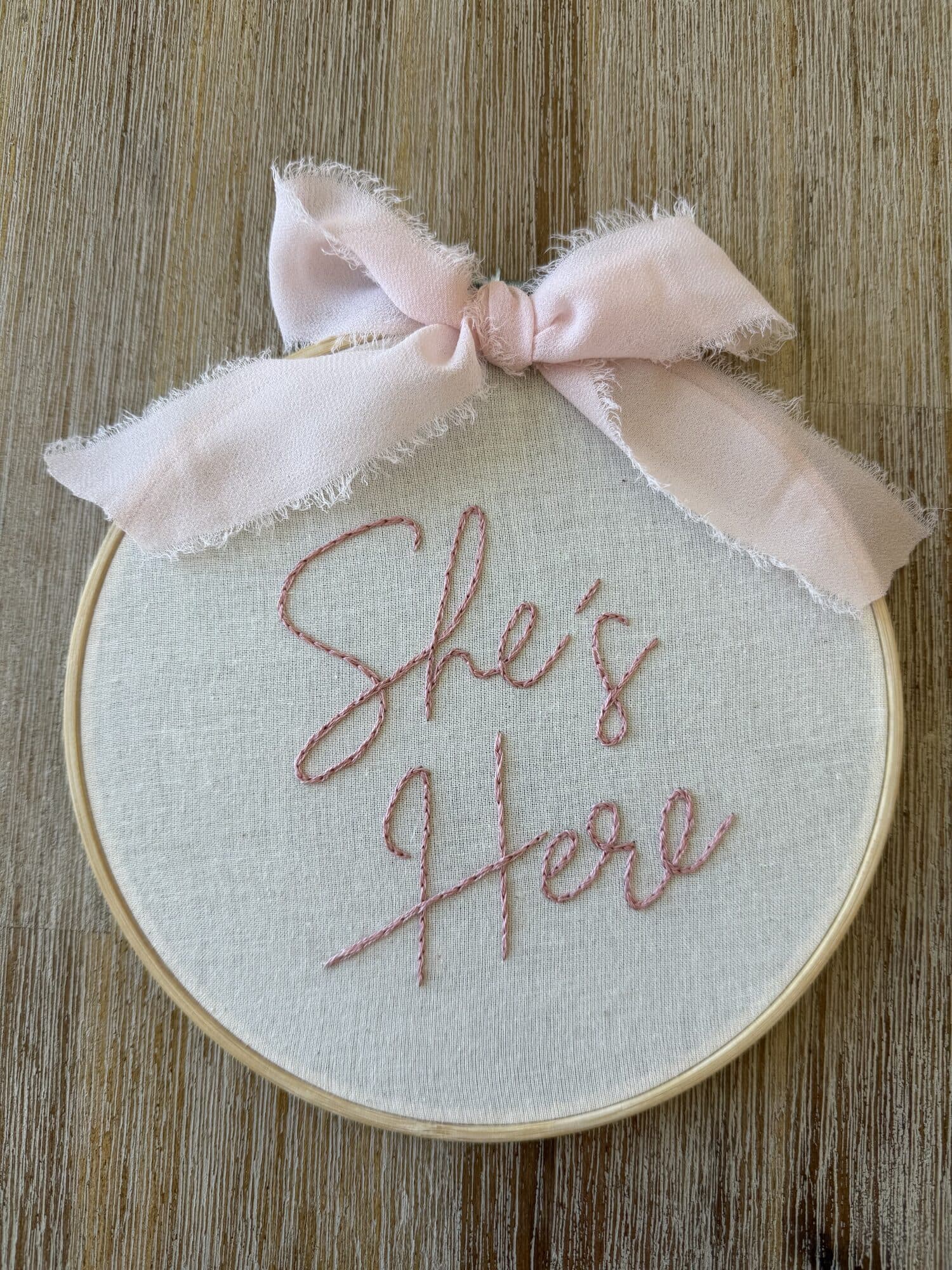 She's Here — Birth Announcement