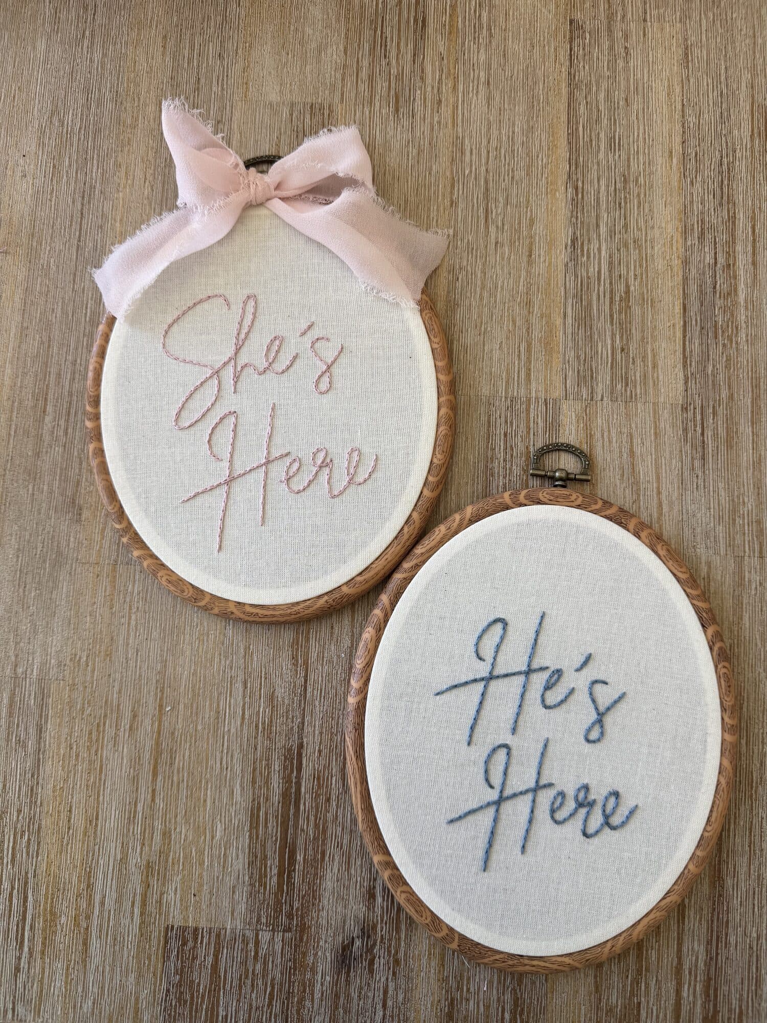 She's Here & He's Here — Announcement Set